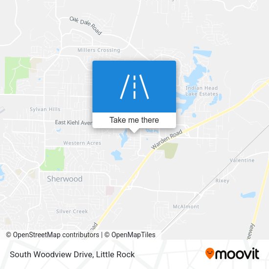 South Woodview Drive map