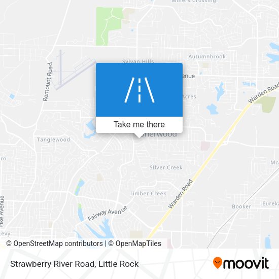 Strawberry River Road map