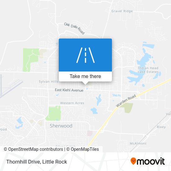 Mapa de Thornhill Drive