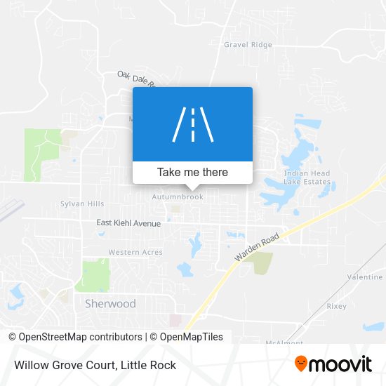 Mapa de Willow Grove Court