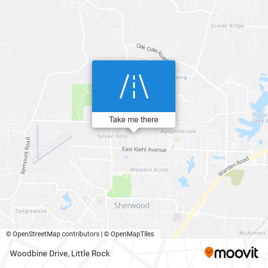 Woodbine Drive map