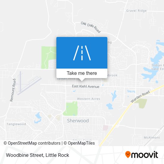 Woodbine Street map