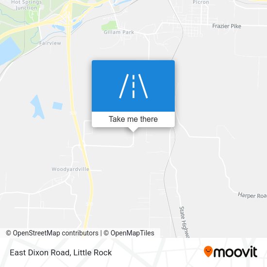 East Dixon Road map