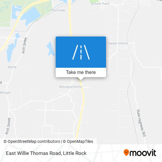 Mapa de East Willie Thomas Road