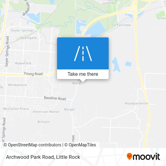Archwood Park Road map