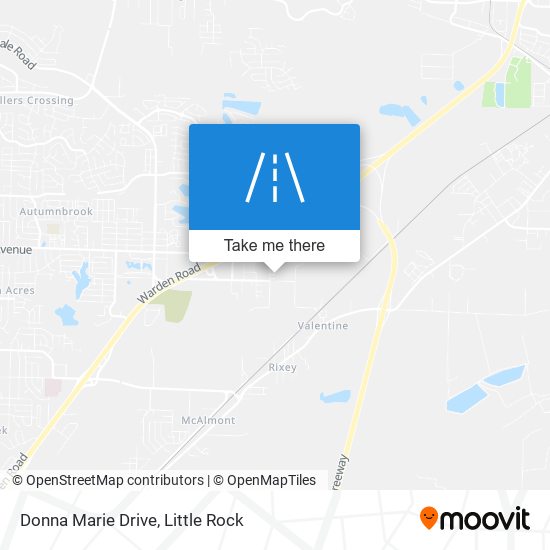 Donna Marie Drive map