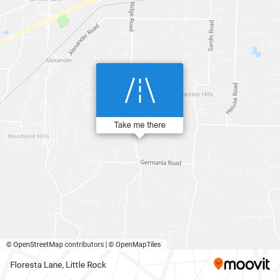 Floresta Lane map