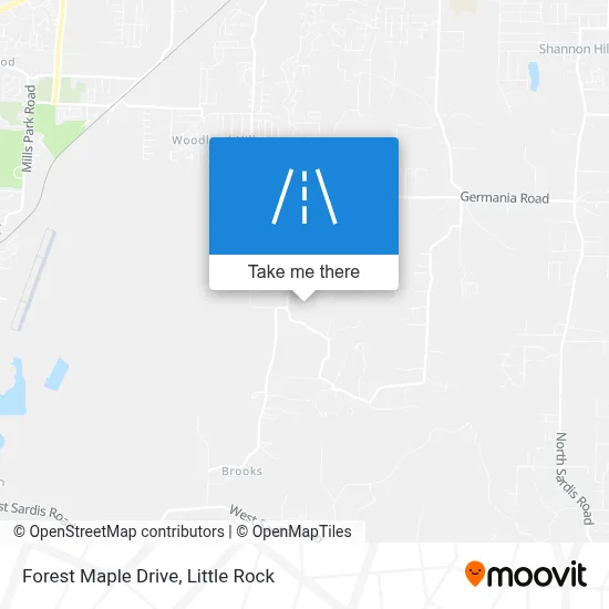 Forest Maple Drive map