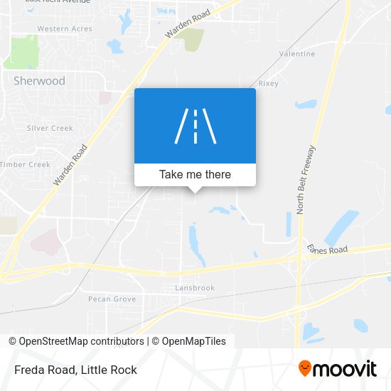 Mapa de Freda Road