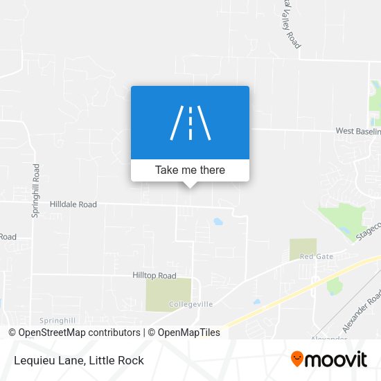 Mapa de Lequieu Lane