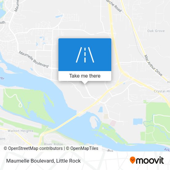 Maumelle Boulevard map