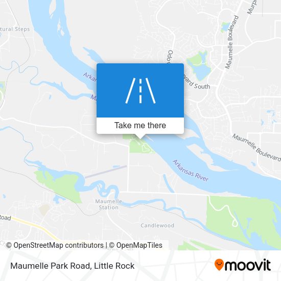 Maumelle Park Road map