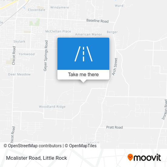 Mcalister Road map