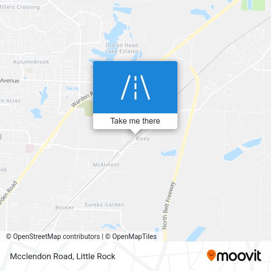 Mcclendon Road map