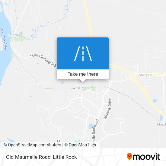 Old Maumelle Road map