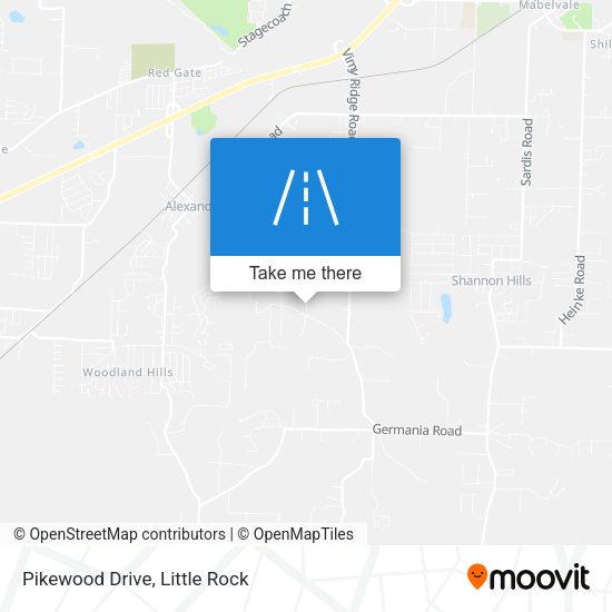 Pikewood Drive map