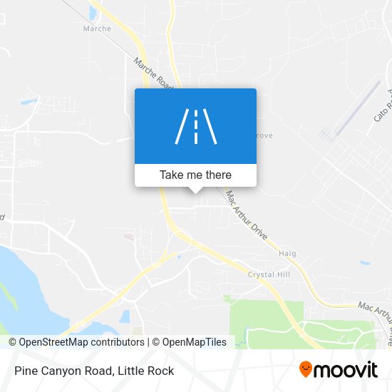 Pine Canyon Road map