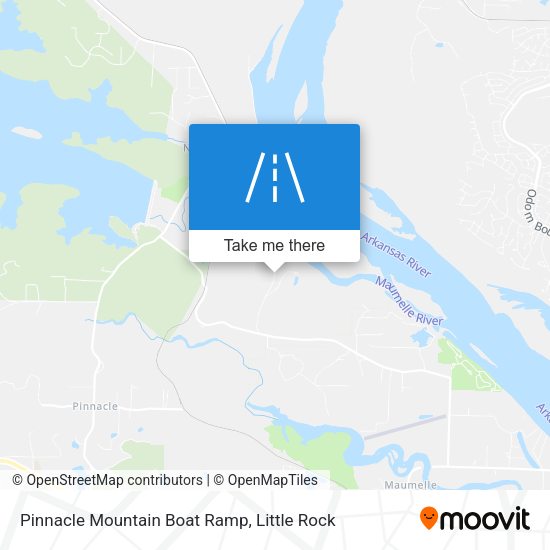 Pinnacle Mountain Boat Ramp map