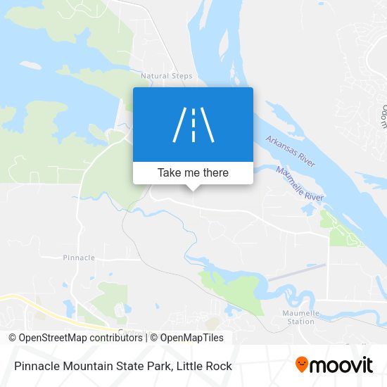 Pinnacle Mountain State Park map
