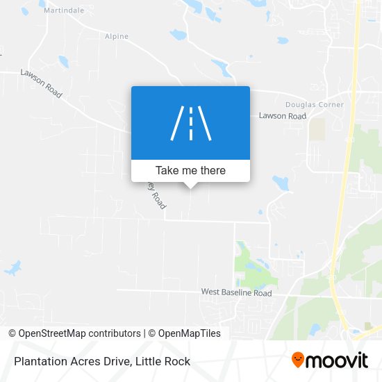 Plantation Acres Drive map