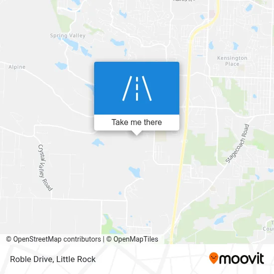 Roble Drive map