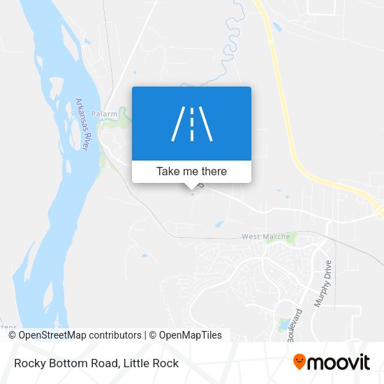 Mapa de Rocky Bottom Road