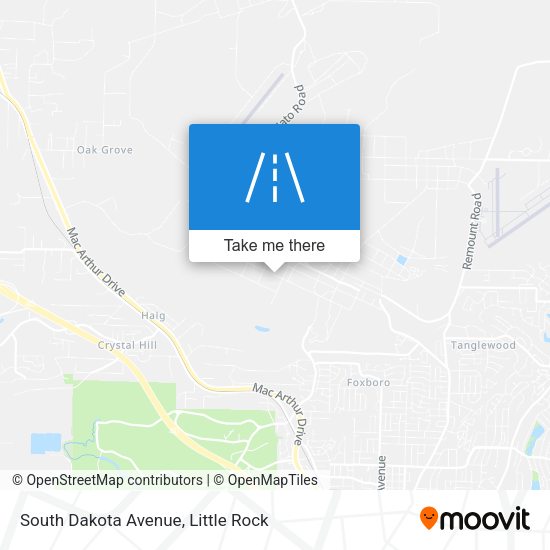 South Dakota Avenue map