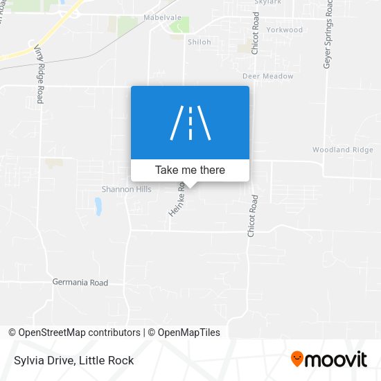 Sylvia Drive map