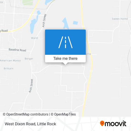 West Dixon Road map