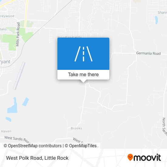 Mapa de West Polk Road