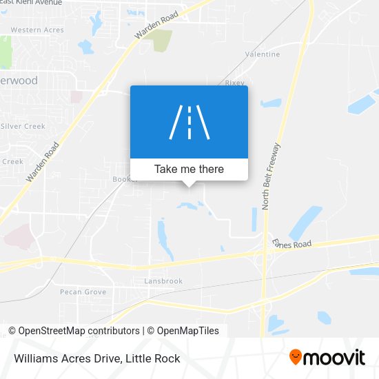 Williams Acres Drive map