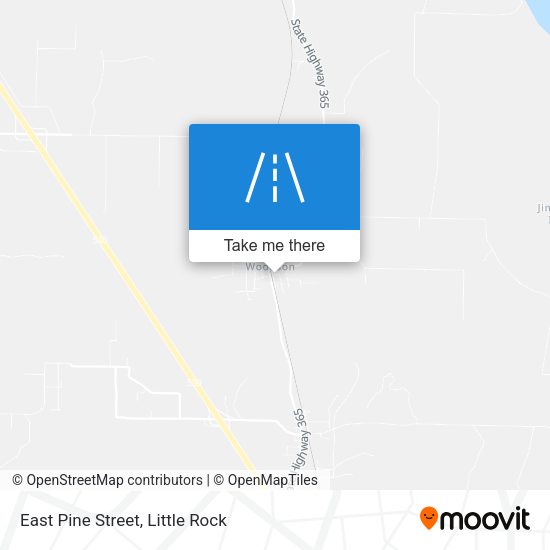 East Pine Street map