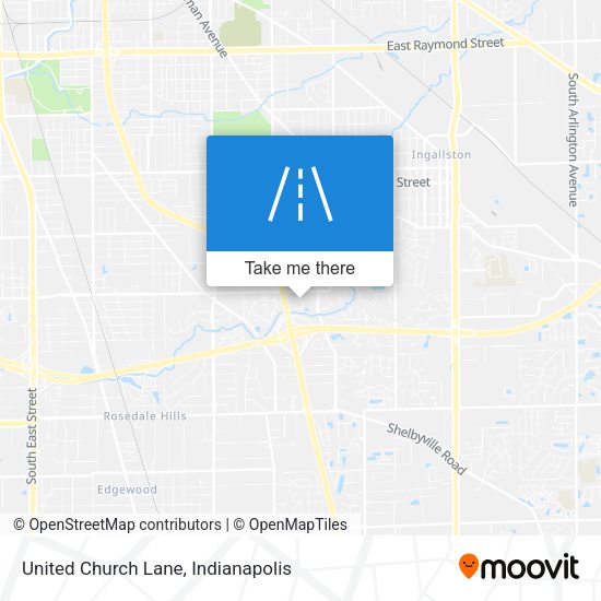 United Church Lane map