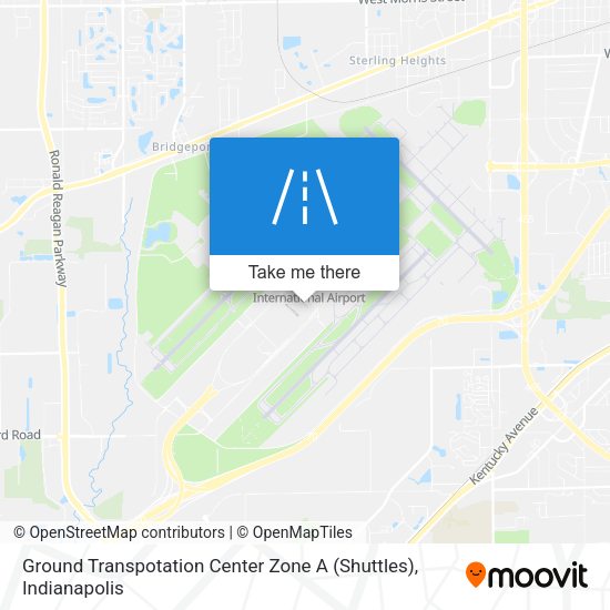 Ground Transpotation Center Zone A (Shuttles) map