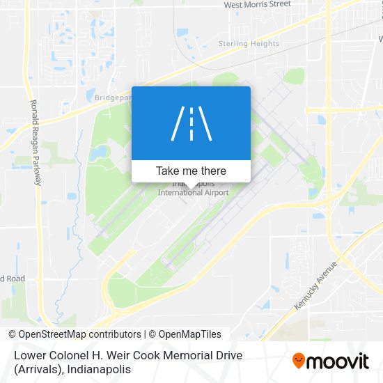 Lower Colonel H. Weir Cook Memorial Drive (Arrivals) map