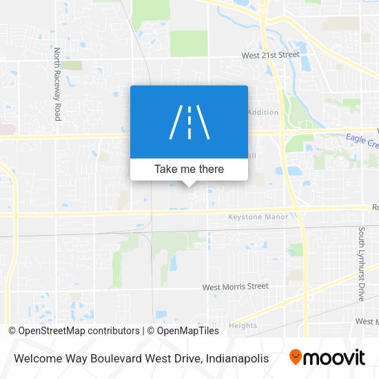 Welcome Way Boulevard West Drive map