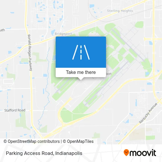 Parking Access Road map