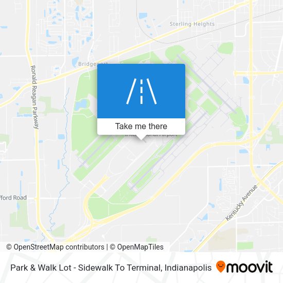 Park & Walk Lot - Sidewalk To Terminal map