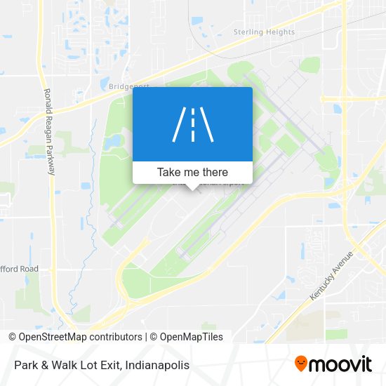 Park & Walk Lot Exit map