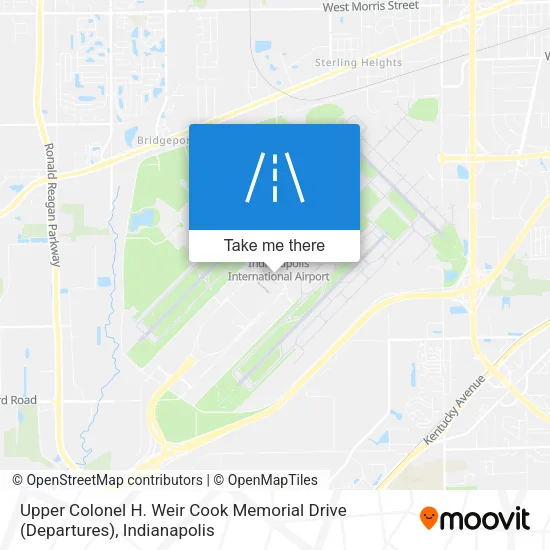 Upper Colonel H. Weir Cook Memorial Drive (Departures) map