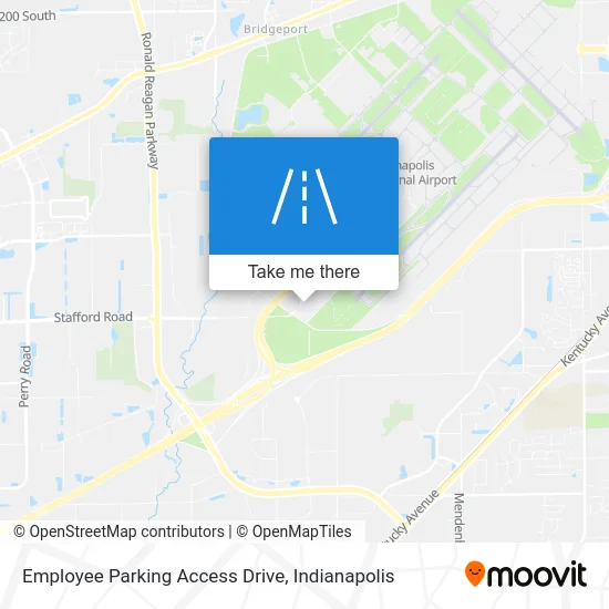 Employee Parking Access Drive map