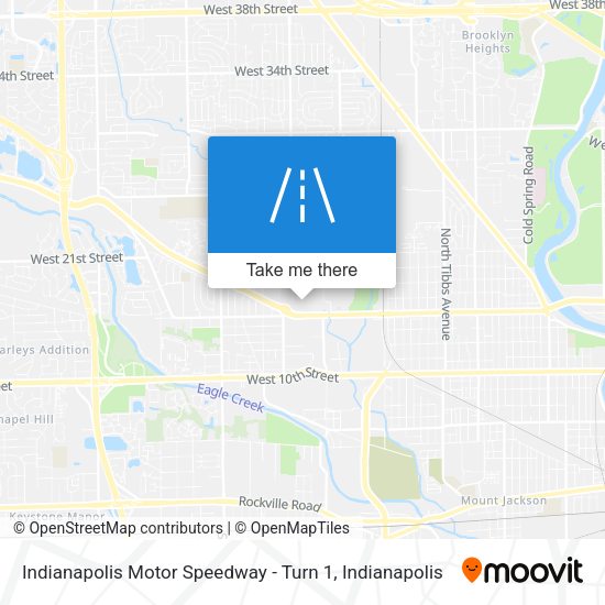 Indianapolis Motor Speedway - Turn 1 map