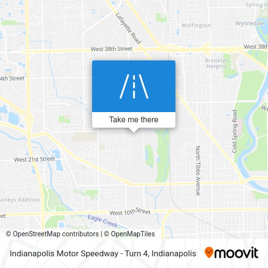 Indianapolis Motor Speedway - Turn 4 map
