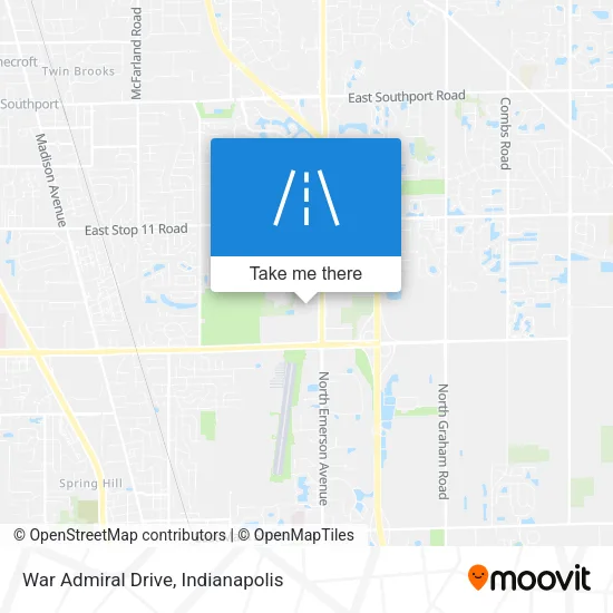 War Admiral Drive map