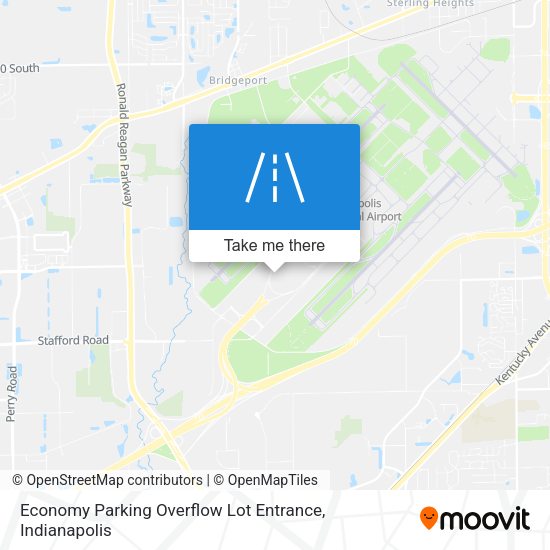 Economy Parking Overflow Lot Entrance map