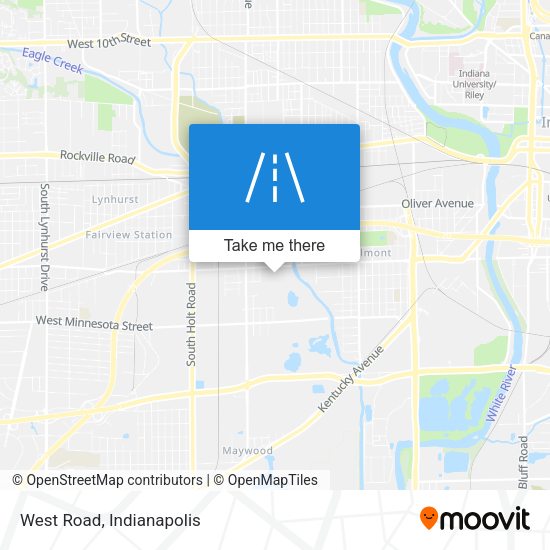 Mapa de West Road