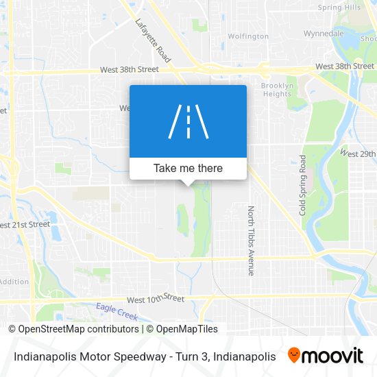 Indianapolis Motor Speedway - Turn 3 map