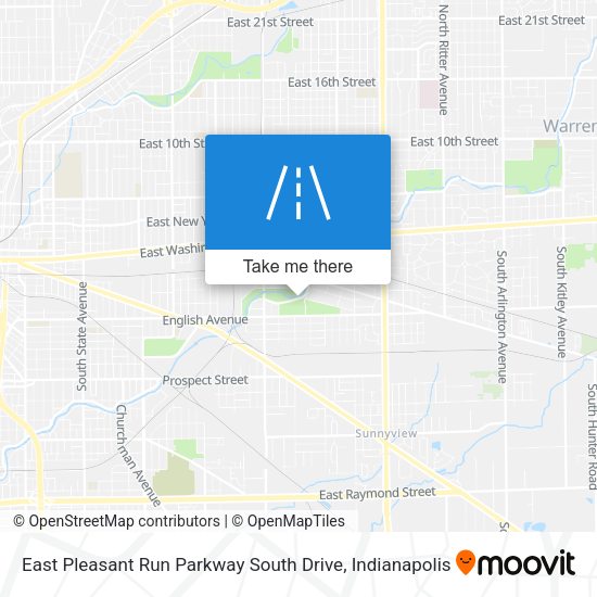 Mapa de East Pleasant Run Parkway South Drive