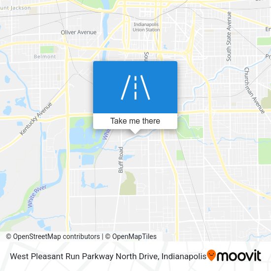 Mapa de West Pleasant Run Parkway North Drive
