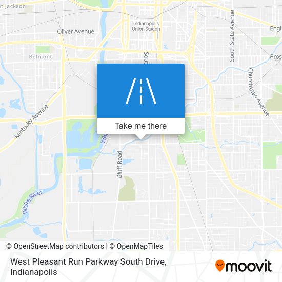 West Pleasant Run Parkway South Drive map